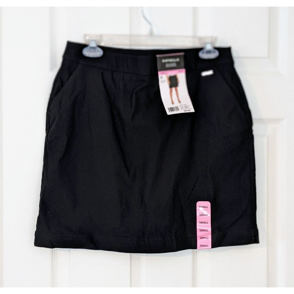 Rafaella Skort Skirt Womens‎ Size Small Black Pull-On Stretch Comfort NWT